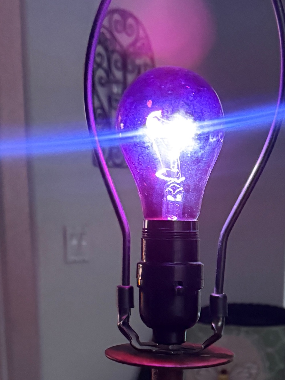 Vintage Black light Decorative Glass Bulb party festival rave
